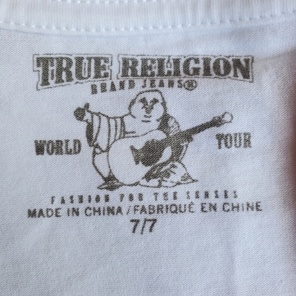 New with tags True Religion Cotton Boys Sleeve T Shirt Sz 7 - Picture 5 of 6